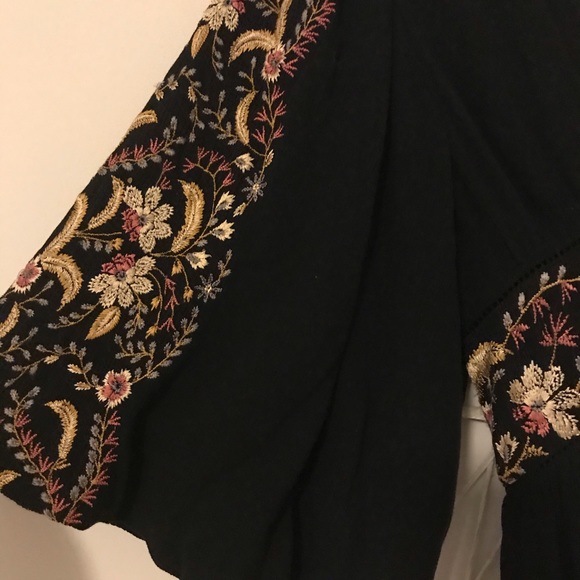 🌙FREE PEOPLE Black Moroccan Gemstone Mini Dress🌙 - Picture 6 of 7